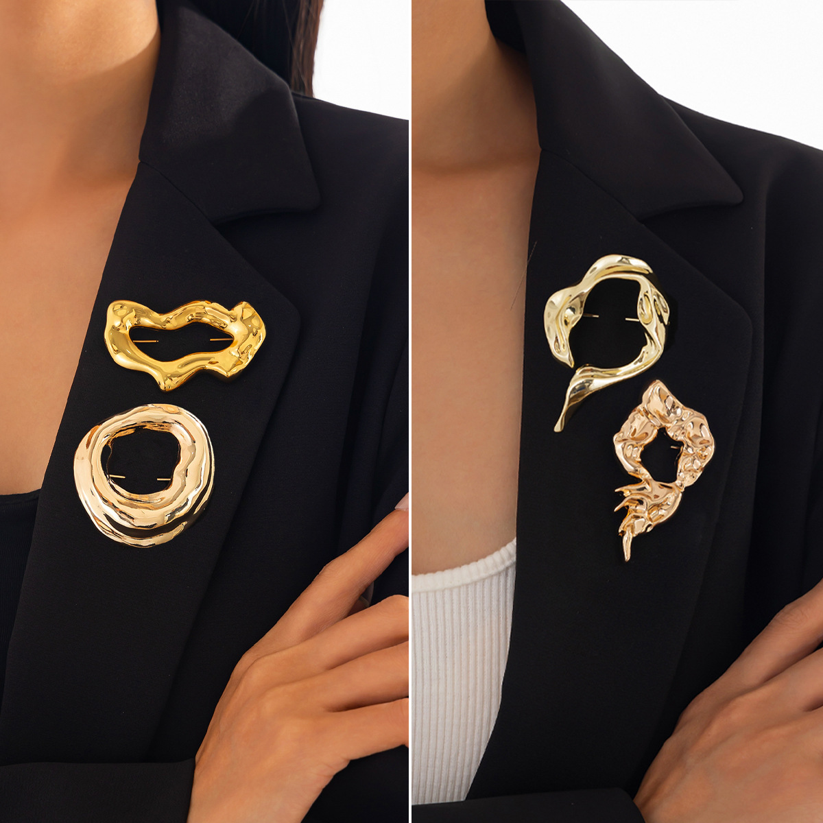 Women Accessories Trendy - Novos Broches Irregulares da Moda para