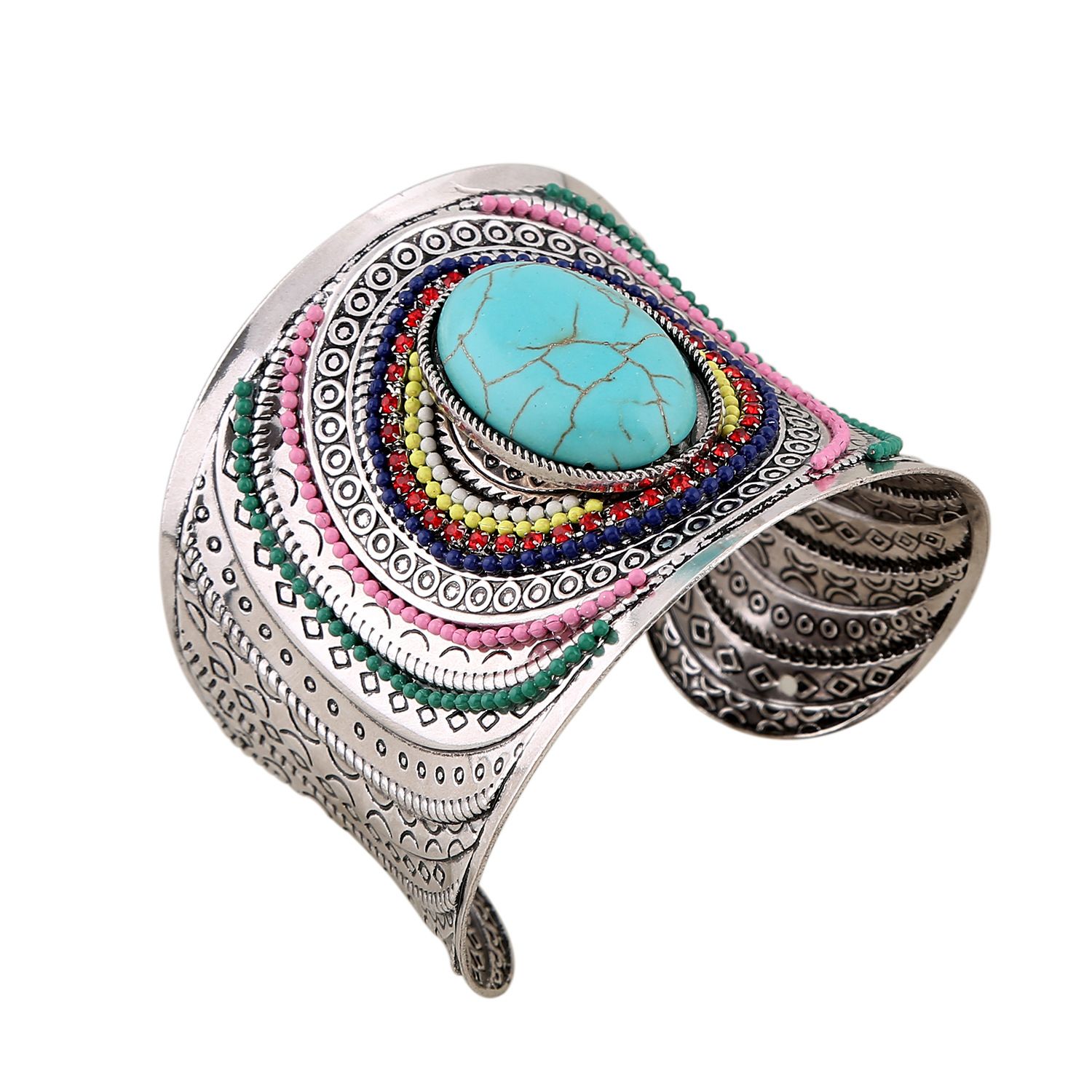 Women Accessories Nepal - Pulseira Artesanal do Nepal com Entalhes