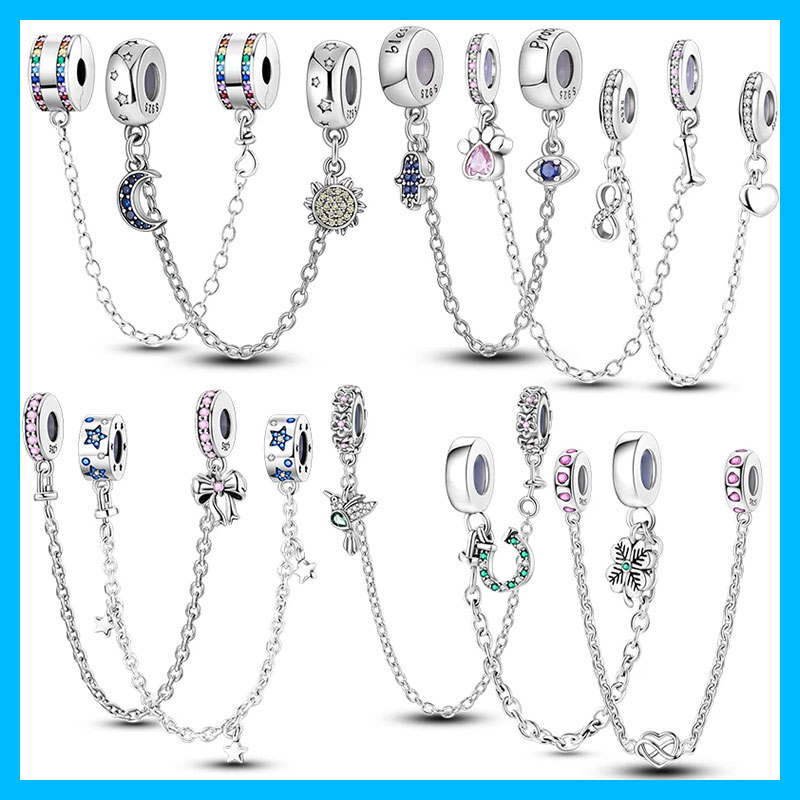 Women Accessories Pandora - Pingentes de Segurança Banhados a Prata