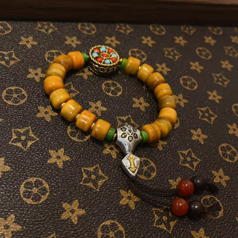 Women Accessories Nepal - Pulseira de osso de iaque combinando