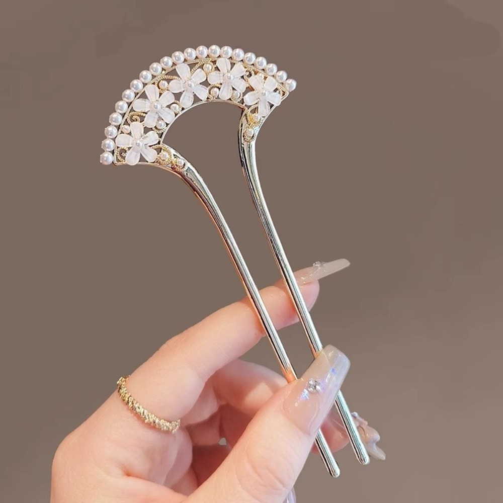 Pearl Hair Pin - 1pc requintado moda elegante vintage pérola