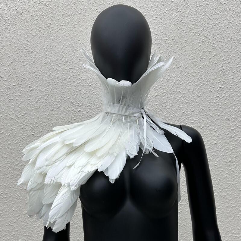 Women'S Accessories Amazon - Capa Gótica de Plumas de Um