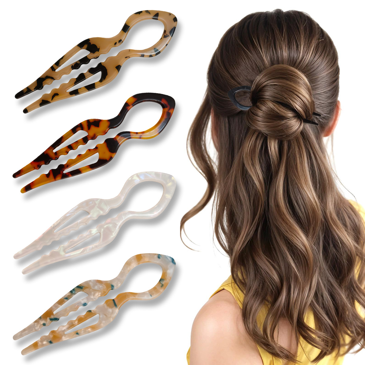 Bastões de cabelo em forma de  - Women Accessories Shop avaliação e preço