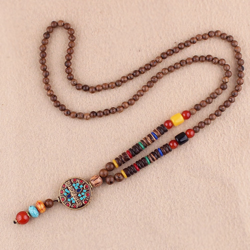 Colar de Contas Etnico Budista - Women Accessories Nepal avaliação e preço