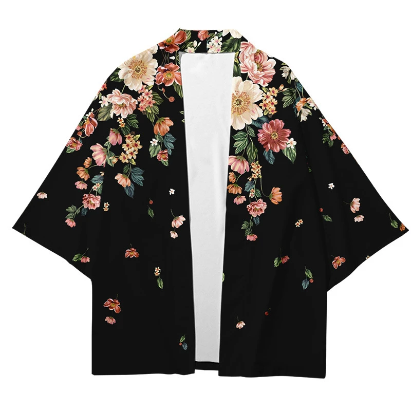 Japonês streetwear cardigan fe - Women'S Kimono Accessories avaliação e preço