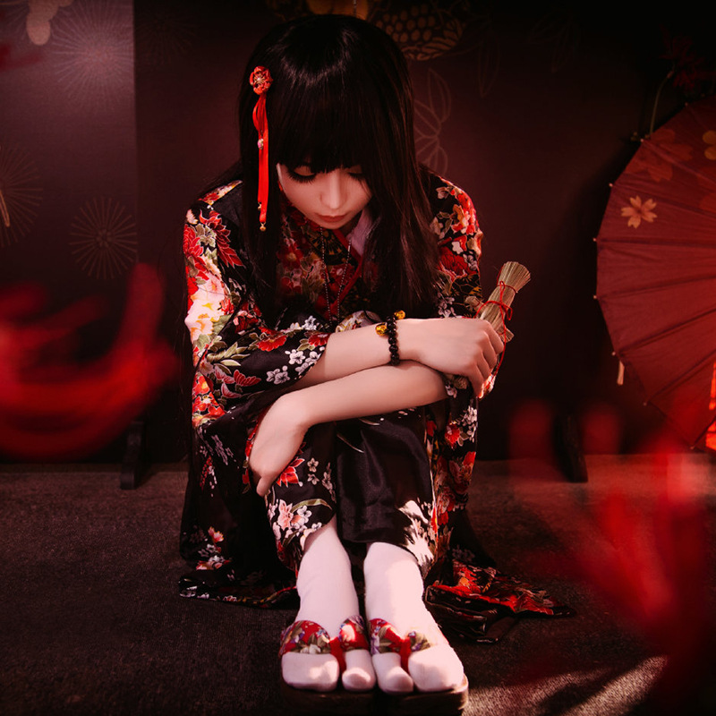 Anime jigoku shoujo cosplay en - Women'S Kimono Accessories avaliação e preço