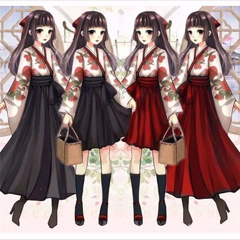 Kimono sakura menina estilo ja - Women'S Kimono Accessories avaliação e preço