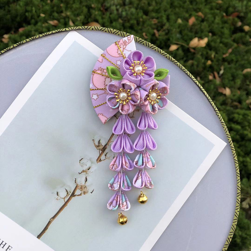 Estilo japonês hairpin tecido  - Women'S Kimono Accessories avaliação e preço