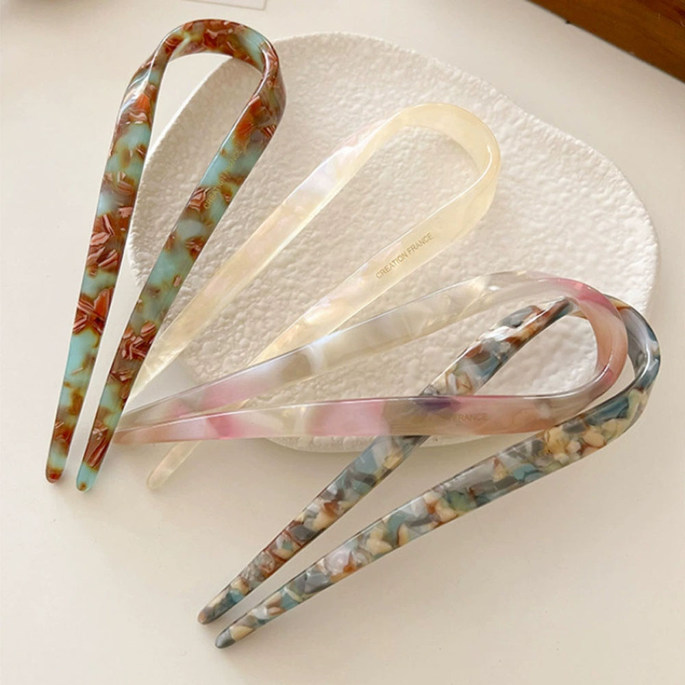 Grampo de cabelo retrô em form - Women Accessories Trendy avaliação e preço