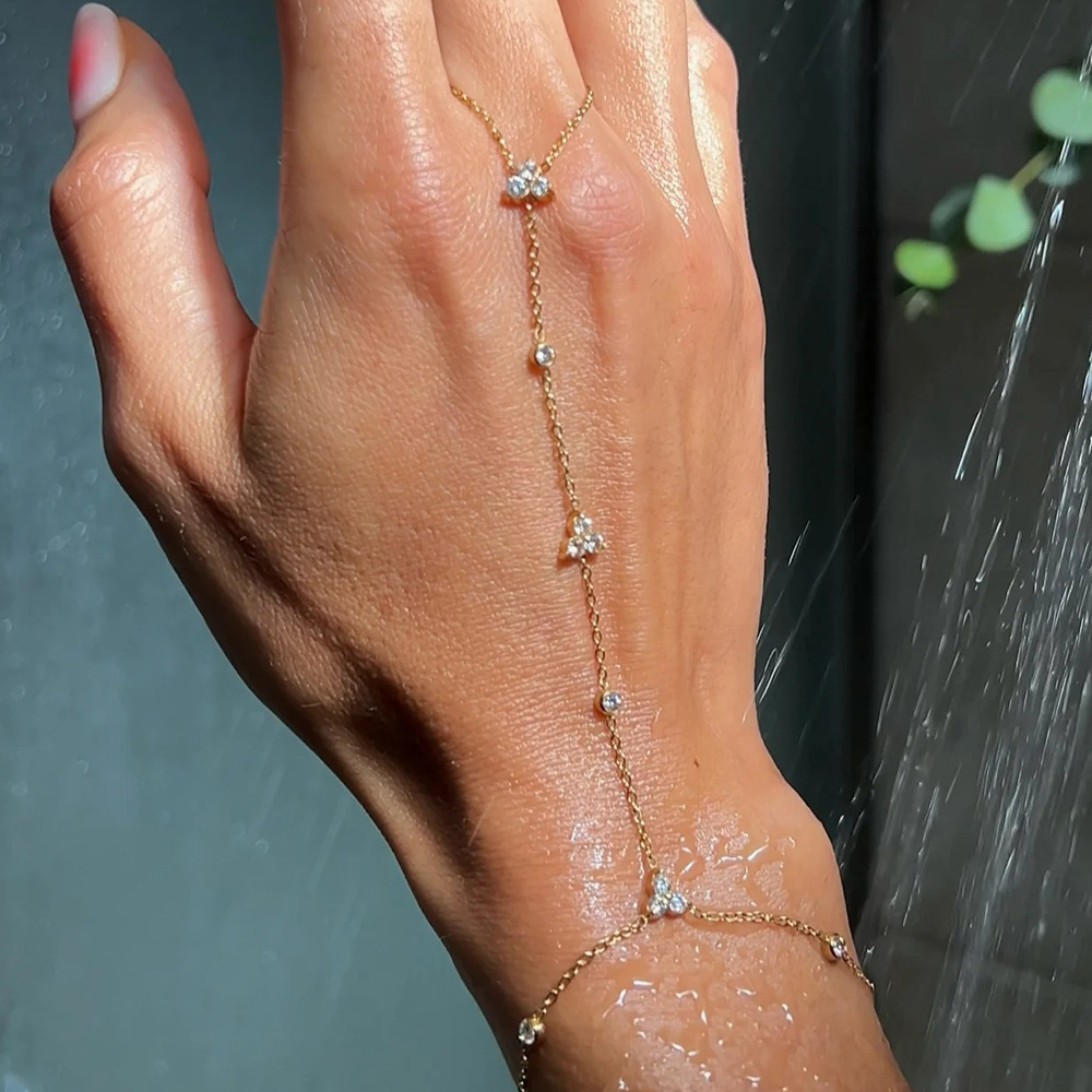 Pulseira de Mão em Cristal Sem - Women'S Accessories Amazon avaliação e preço
