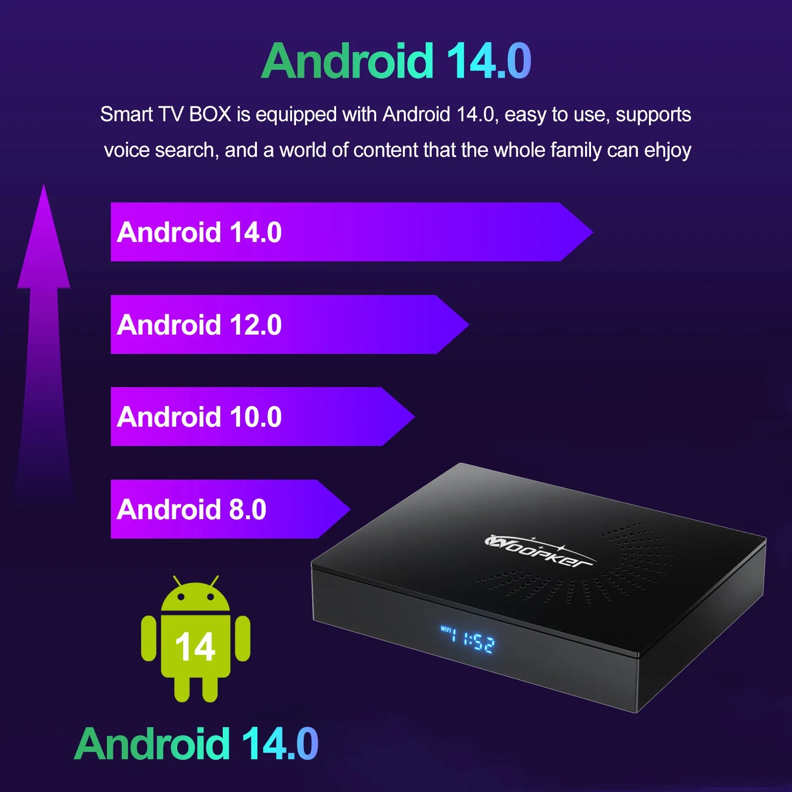 Woopker kw2 android 14 tv box  - Women Accessories Pandora avaliação e preço