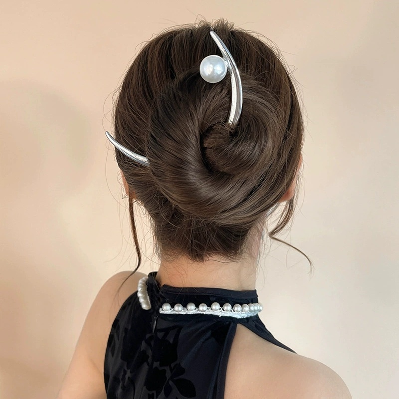 Grampo de Cabelo com Pérolas,  - Pearl Hair Pin avaliação e preço