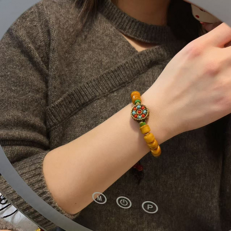 Pulseira de osso de iaque comb - Women Accessories Nepal avaliação e preço