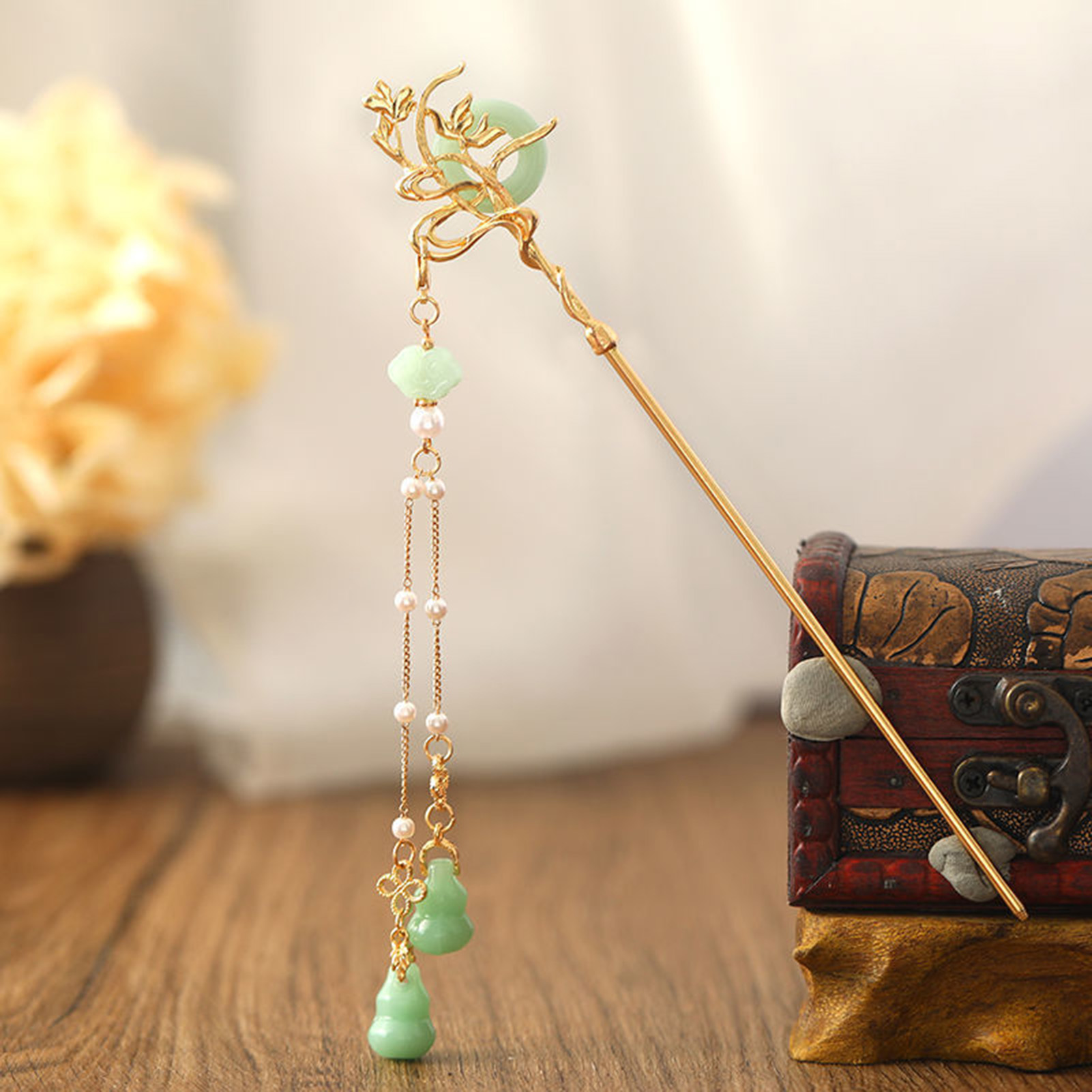 Grampo de cabelo de vidro esti - Pearl Hair Pin avaliação e preço