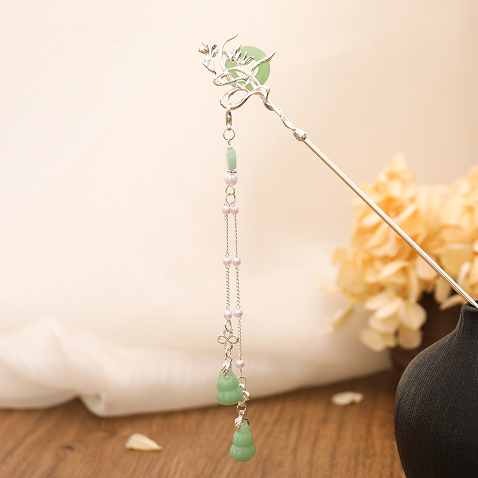Grampo de cabelo de vidro esti - Pearl Hair Pin avaliação e preço