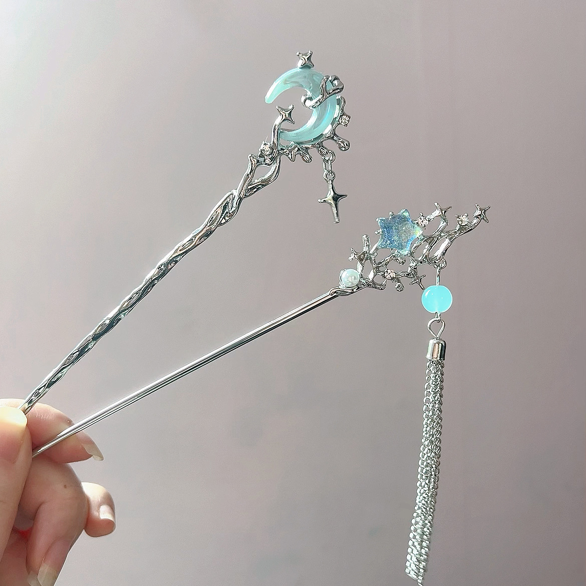 Moonstone estrela lua vara de  - Women Accessories Shop avaliação e preço
