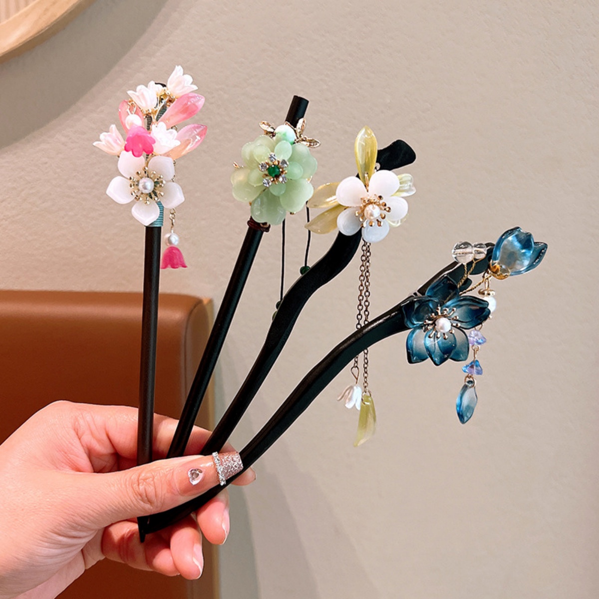 Grampo de cabelo de madeira co - Women Accessories Shop avaliação e preço