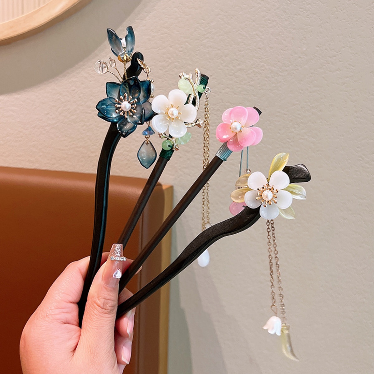 Grampo de cabelo de madeira co - Women Accessories Shop avaliação e preço